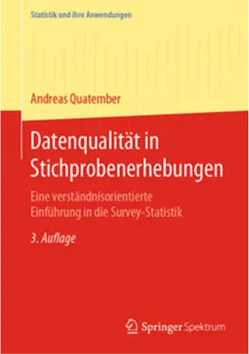 Produktbild von Datenqualität in Stichprobenerhebungen