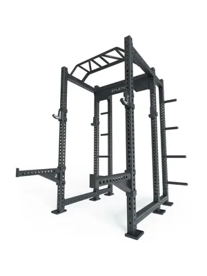 Produktbild von ATLETICA R8-Apache Power Rack | 6-Pfosten Power Rack | 226 cm Höhe | 123x143 cm Grundfläche | 8 Weight Pins, Spotter Arms, Bar Holder, 4 J-Hooks