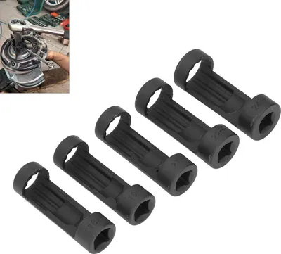 Obrázek produktu pro Sada 5 kusů nástrčných klíčů na matice tlumičů, odpružení, 1/2 palce, 18–24 mm, pro opravy automobilů