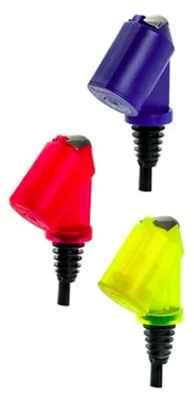 Image de Doseur "Bottle Master 3000" rouge, jaune, bleu pour bouteilles de 0,5 - 1,5 litres, bec verseur, 2 cl, Couleur Bottle Master 3000: jaune