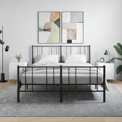 Obrázok produktu pre vidaXL Nočné stolíky 2 ks. Biely 40x40x50 cm odvodený drevený výrobok