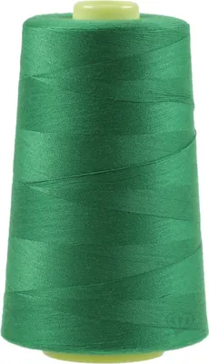 Produktbild von 4572m Qualitäts Overlock-Garn Overlock Nähgarn Farben 621 bis 660, Farbe:A627 signalgrün