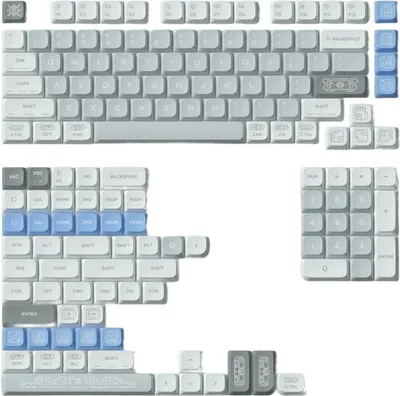 Obrázek produktu pro NuPhy Sada čepiček na klávesy pro mechanickou klávesnici Maya Imprint nSA Dye-sub PBT Keycaps All in One ANSI US