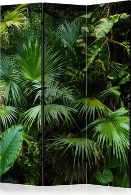 Obrázek produktu pro Akustický paraván Leaf 135x172 cm 3-dílný zelený