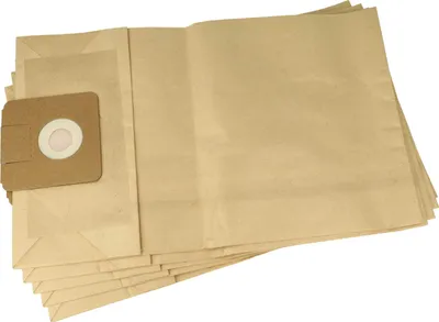 Produktbild von vhbw 5x Staubbeutel kompatibel mit Karcher T 140 Staubsauger - TA 1 25,5cm x 23cm braun