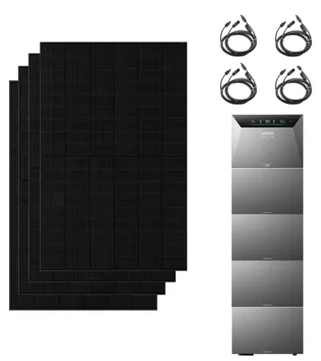 Produktbild von Anker Solix 2000W Balkonkraftwerk mit 4×500Wp Solar Modulen inkl. Anker Solarbank 4 Pro Speicher 5024Wh mit 4 BP5000 Erweiterungsakku