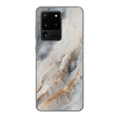 Produktbild von MuchoWow® Handyhülle Schutzhülle Hülle für Samsung Galaxy S20 Ultra Natursteine - Mineralien - Muster Silikon Softcase Handy Hülle - Karteninhaber
