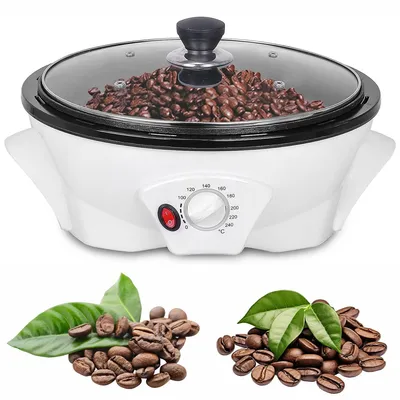 Produktbild von 500 g Kaffee-Röster, 1500 W Elektro-Röstmaschine mit Timer, Rösttemperatur 0–240 °C, Antihaftbeschichtung, geeignet für Café und Zuhause, 110 V