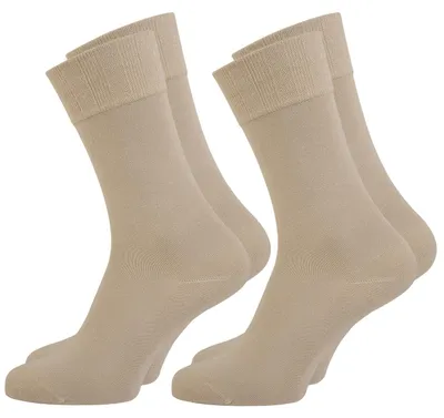 Produktbild von Nur Die 2er Pack Bambus Komfort Socken Herren weich Komfortbund Bambus-Socke