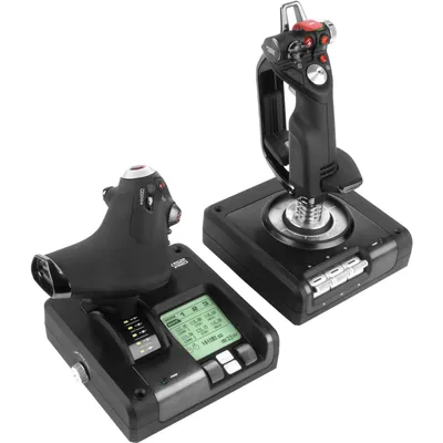 Image de Logitech G Flight Control System Noir, Argent USB 2.0 simulation de vol Analogique/Numérique PC