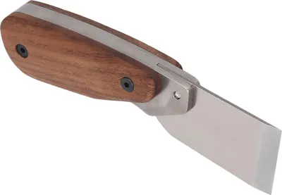 Zdjęcie produktu dla Narzędzie do cięcia skóry Ergonomiczny uchwyt z drewna orzechowego Stal nierdzewna 304 DC53 Stalowy nóż do cięcia skóry
