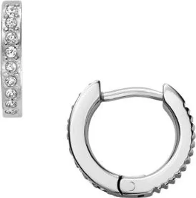 Produktbild von Fossil Creolen Ohrringe Damen Ellis Pavé Glitz Edelstahl JF04802040