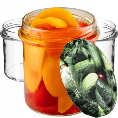 Produktbild von KADAX Marmeladengläser 350ml, fi82 mm, Einmachgläser mit Schraubdeckel, Honiggläser, Einweckgläser