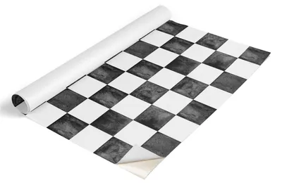 Produktbild von Tulup Möbelfolie - Klebefolie Möbel - Selbstklebende Folie 100x50 cm - Möbelfolie Schrank - Folie für Möbel - Möbelfolie Küche - Wasserdicht - Abwaschbar - Selbstklebend - Luftblasenfrei - Schachbrettkunst