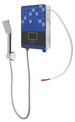 Immagine prodotto di Scaldabagno elettrico, controllo tramite touchscreen, temperatura regolabile, colore blu