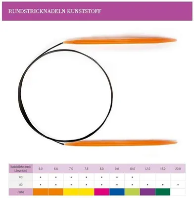Produktbild von Lana Grossa - Rundstricknadel Kunststoff 60cm 10.0mm