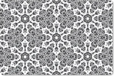 Produktbild von MuchoWow® Schreibtischunterlage Muster - Schwarz und Weiß - Mandala 60x40 cm - XXL Mauspad - Großes Mauspad