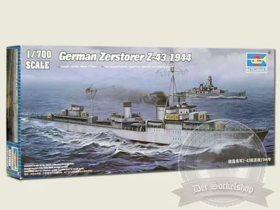 Produktbild von Trumpeter German Zerstörer Z-43, 1944 1:700, 5789