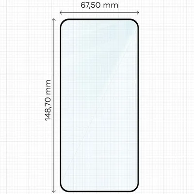 Produktbild von Szkło hartowane Bizon Glass Edge 2 do Xiaomi 15, czarna ramka