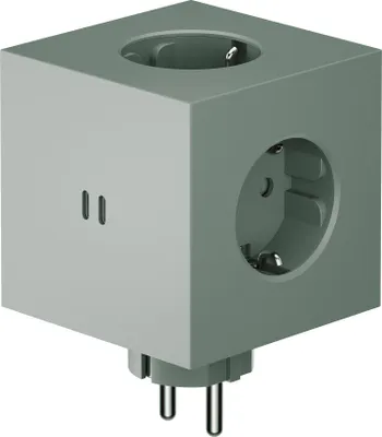 Produktbild von AVOLT Mehrfachstecker SQUARE 2 grün | 76,x11,3cm