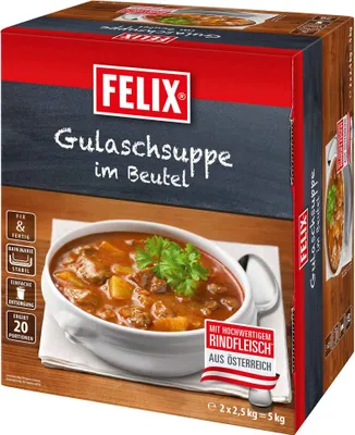 Produktbild von FELIX Gulaschsuppe im Beutel 2x2500g