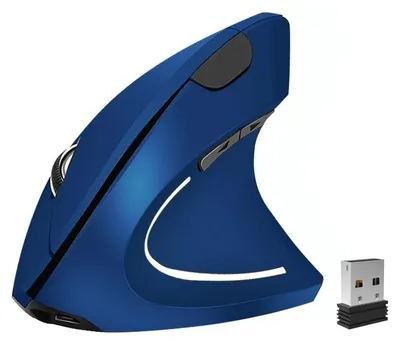 Obrázok produktu pre Ergonomická vertikálna bezdrôtová myš, nabíjací optický vertikálny myš, vysoko presný optický vertikálny myš, nastaviteľné rozlíšenie 800, 1200, 1600 DPI, vhodné pre notebooky a pod