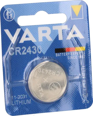 Produktbild von Lithium-Knopfzelle Varta 06430101401 CR2430 3 V 290 mAh