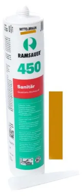Produktbild von RAMSAUER 450 Sanitär Silikon 310 ml Kartusche Mittelbraun