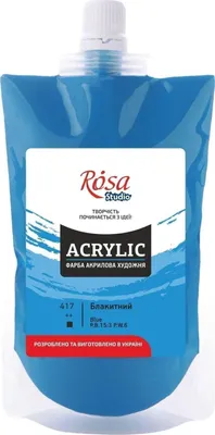 Obrázok produktu pre Rosa Studio Akrylová farba Blue (417) 200 ml 1 ks