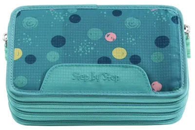 Produktbild von Step by Step Federmäppchen XXL Pencil Case, 3 Folds Turtle Josie türkis