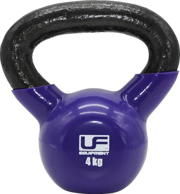 Produktbild von Urban Fitness Kettlebell Gusseisen lila 4kg - Fitness Krafttraining