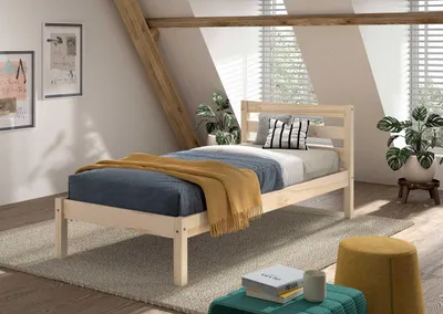 Produktbild von VIPACK - Einzelbett Pino mit Liegefläche 90x200 cm