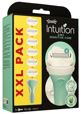 Image de Wilkinson Woman Rasoir Advantage XXL Intuition Sensitive Care set 6 lames