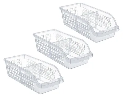 Produktbild von Kühlschrankorganizer Kühlschrankbox Aufbewahrungsbox - Transparent - 30 x 13 x 8,5 cm - Stapelbar - Für Lebensmittel und Getränke