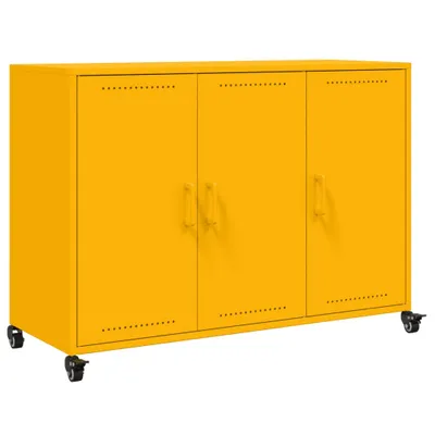 Obrázek produktu pro Příborník hořčicově žlutý 100,5 x 39 x 72 cm ocel