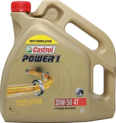 Produktbild von Castrol Power1 4t 20w-50 Motoröl 4l Golden Golden One Size