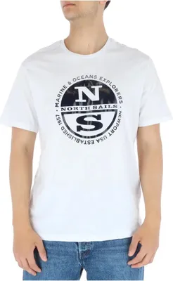Image de NORTH SAILS T-shirt homme en coton blanc GR68725 - Taille : XL