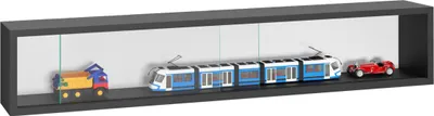 Produktbild von VVD Vitrine stehend hängend Wandvitrine - Schiebetüren - 95 x 18 x 12 cm