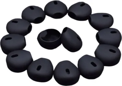 Zdjęcie produktu dla INF Silikonowe nakładki ochronne na słuchawki 15-16 mm 10 par Czarny