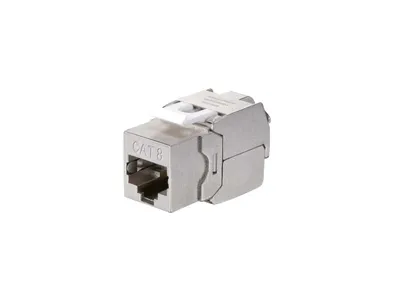 Produktbild von Equip Cat 8.1 Geschirmte Keystone-Buchse, werkzeugfrei, 8 Stück/Packung