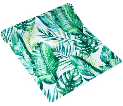 Produktbild von Tischläufer Tropische Blätter Luxus 28 cm x 5 m für Hochzeit - Einheitsgröße