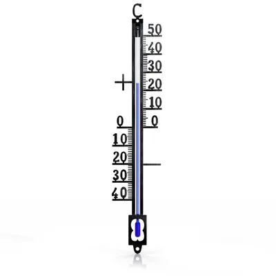 A thermometer with Celsius markings.