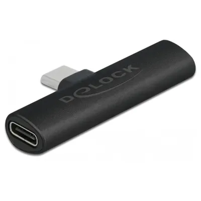 Zdjęcie produktu dla DeLOCK Adapter USB Type-C do 2 x USB Type-C PD czarny, USB Type-C, 2 x USB Type-C, Czarny