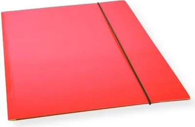 Produktbild von A4-Mappe mit Gummiband, rot lackiert, 300 g/m² (10 Stück) – Penword