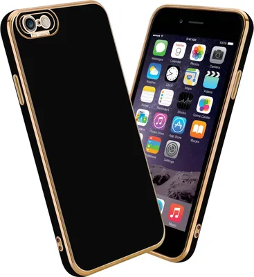 Produktbild von Cadorabo Hülle für Apple iPhone 6 / 6S Schutz Hülle in Schwarz Etui Handyhülle Cover Case TPU Kameraschutz