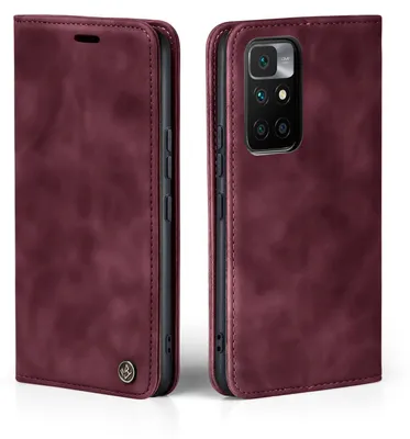 A flip cover phone case for a Xiaomi Redmi Note 10, shown from the front and back.