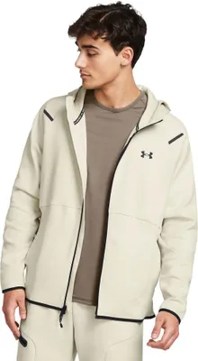 Produktbild von Under Armour Unstoppable Fleece Reißverschlusspullover Beige M / Regular Mann Beige M