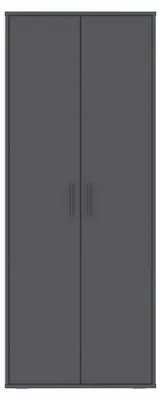 Obrázek produktu pro Skříň (hloubka 55 cm) – dvoudveřová, šířka 90 cm Antracita