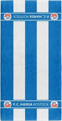Produktbild von F.C. Hansa Rostock Badetuch „Blockstreifen" 70 x 180 cm
