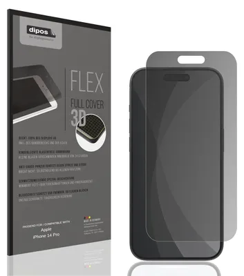 Produktbild von Full Cover Privacy Blickschutzfolie für Apple iPhone 14 Pro Folie Anti-Shock